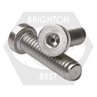 #10-24 x 1" Low Head Socket Cap Screws, 18-8 Stainless Steel A2, Full Thread, Qty 100