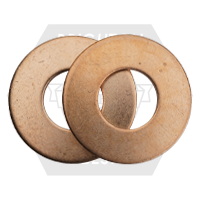 #14L (1/4") x 11/16" x .036"-.045" Flat Washers, Silicon Bronze, Qty 1500