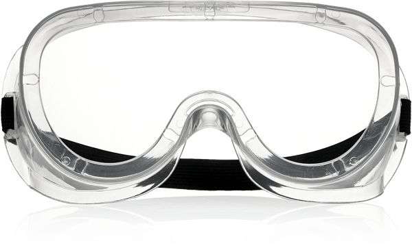Safety Goggles - Ventless, Eygg-C, Ironclad Safety Glasses, Qty 6