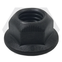 3/8"-16 Hex Flange Cone Lock Nuts (Two Opposite Oval Lock Type) without Serration, Grade G, Phosphate & Oil, Qty 2000