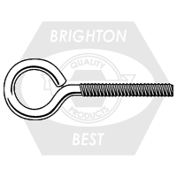 3/8"-16 x 2" Eye Bolt Zinc Cr+3 (Commercial), Qty 1