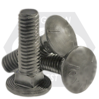 1/2"-13 x 3 1/2" Carriage Bolts, Grade 5, Hot-Dipped Galvanized HDG, Full Thread, Qty 200