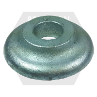 1 1/2" Ogee Washers, Class 30 Grey Iron, Hot-Dipped Galvanized HDG, Qty 12