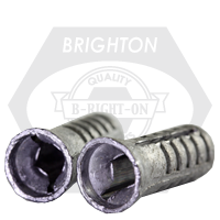 1/8" x 3/4" Wood Screw Anchor Lead Alloy, Plain Finish, Qty 10000