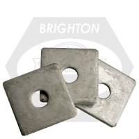 5/8" x 2 1/2" x 0.250 Square Plate Washers, Hot-Dipped Galvanized HDG, Qty 100