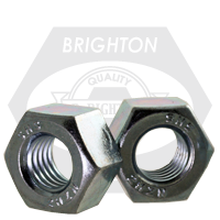 1 3/8"-8 Heavy Hex Nuts, Grade 2H, 8 Pitch, Zinc Cr+3, Coarse (UNC), A194 / SA 194, Qty 55