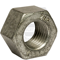 2 3/4"-4 Heavy Hex Nuts, Metal Keg, Grade 2H, A194/SA194, Hot-Dipped Galvanized HDG/Wax /Blue Dye (Barrel), Qty 25