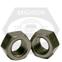 2 3/4"-12 Hex Nuts, Plain Finish, Fine (UNF), Low Carbon Steel, Qty 6