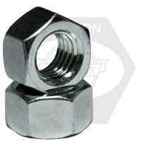 1 5/8"-5 1/2 Hex Nuts, Coarse (UNC), Low Carbon Zinc Cr+3, Qty 45