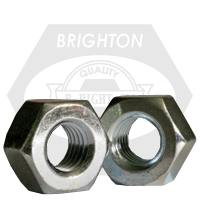 1 3/4"-5 Heavy Hex Nuts, Grade A, A563, Zinc Cr+3, Coarse (UNC), Qty 20