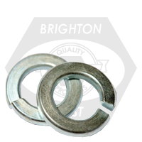 1 3/4" Regular Split Lock Washers Zinc Cr+3, Qty 100