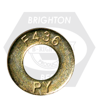 1 1/8" x 2 1/4" Structural Flat Washers, F436, Zinc-Yellow Cr+6, Medium Carbon Steel, Qty 300