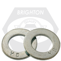 M1.6 Flat Washers, 140 HV, Zinc Cr+3, DIN 125A, Qty 100000