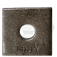 5/8" Square Beveled F436 Hardened Washers, Plain Finish, Qty 200