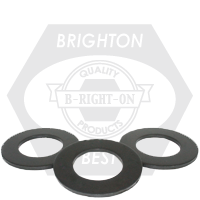 1" SAE Flat Washers, Plain Finish, Medium Carbon Steel, Thru-Hardened (Imported), Qty 555
