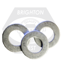 3/4" SAE Flat Washers, Hot-Dipped Galvanized HDG, Low Carbon Steel, Qty 50