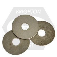 3/8" x 1 1/4" Fender Washers, Plain Finish, Qty 50