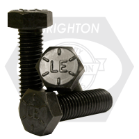 1 1/2"-6 x 6 1/2" Hex Bolts, Grade 8, Plain Finish, Coarse (UNC), Alloy Steel, Made in USA, Qty 9