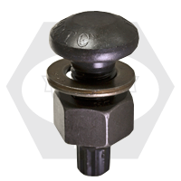 3/4"-10 x 1 3/4" Tension Control Bolt A490, Round Head, Plain Finish w/ Heavy Hex Nut, Grade DH A563 & Round Washer F436, Qty 300