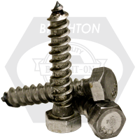 5/8"-5 x 4 1/2" Hex Lag Screws, Plain Finish, Low Carbon Steel, Qty 100