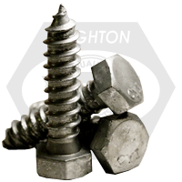 1/2"-6 x 24" Hex Lag Screws, Hot-Dipped Galvanized HDG, Low Carbon Steel, Partial Thread, Qty 50