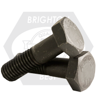 1 1/4"-7 x 10" Heavy Hex Structural Bolts, Type 1, Plain Finish, Partial Thread, A325, Qty 40