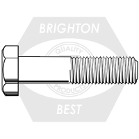 1"-8 x 4 1/2" Heavy Hex Structural Bolts, Type 1, Plain Finish, Partial Thread, A490, Qty 45