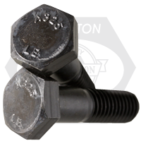 3/4"-10 x 8" Heavy Hex Structural Bolts, Type 1, Plain Finish, Partial Thread, Coarse (UNC), A325, Made in USA, Qty 120