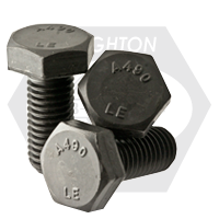 7/8"-9 x 2 3/4" Heavy Hex Structural Bolts, Type 1, Plain Finish, Partial Thread, Coarse (UNC), A490, Made in USA, Qty 325