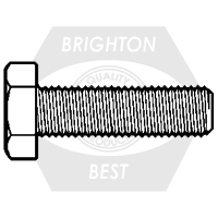 3/4"-10 x 3 1/2" Hex Tap Bolts, Grade A, A307, Hot-Dipped Galvanized HDG, Full Thread, Qty 75