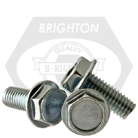 #10-24 x 1 1/2" Machine Screws, Indented Hex Washer Head HWH, Zinc Cr+3, Full Thread, Coarse (UNC), Qty 3500