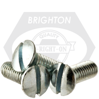 #6-32 x 3/8" Machine Screws, Slotted Oval Head, Zinc Cr+3, Full Thread, Coarse (UNC), Qty 20000