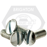 #10-32 x 3/4" Machine Screws, Slotted Oval Head, Zinc Cr+3, Full Thread, Fine (UNF), Qty 6000