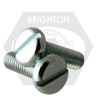 5/16"-18 x 1 1/4" Machine Screws, Slotted Pan Head, Zinc Cr+3, Full Thread, Qty 1200