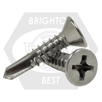 1/4"-14 x 1 1/2" Self-Drilling Screws, Indent Hex Washer Head HWH, TEKS, #3 Point, Medium Duty, Climaseal, Full Thread, Qty 2000