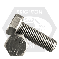 M14-1.50 x 65 mm Hex Cap Screws, Metric Class 8.8, Plain Finish, Full Thread, Fine (UNF), Medium Carbon Steel, DIN 961, Qty 200