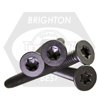 5/16-18 x 3 Floorboard Screws (Trailer & Deck Screws), Thread-Cutting, Flat Head, T40 Drive, Type F, Black Phosphate Finish, Full Thread, Qty of 100