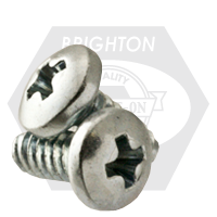 #10-24 x 1" Thread Rolling Screws, Phillips Pan Head, Zinc Cr+3 & Wax , Full Thread, Qty 5000