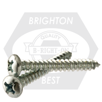 #12-11 x 3/4" Self-Tapping Screws, Slotted Indent Hex Washer Head HWH, Type A, Zinc Cr+3, Full Thread, Qty 3000