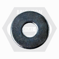 M18 Fender Washers, Grade A, Zinc Cr+3, DIN 9021B, Qty 300