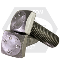 3/4"-10 x 2 3/4" Square Head Bolts, Grade A, A307, Plain Finish, Partial Thread, Qty 100
