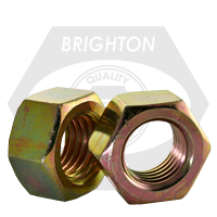 5/16"-18 Hex Nuts, Grade 5, Zinc-Yellow Cr+6, Qty 3500