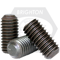 M12-1.75 x 90 mm Socket Set Screws, Flat Point, Metric Class 45H, Black Oxide, Coarse (UNC), Alloy Steel, ISO 4026 / DIN 913, Qty 120