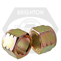 1 3/8"-6 Nylon Insert Lock Nuts, Grade C (N8), Zinc-Yellow Cr+6, Qty 35