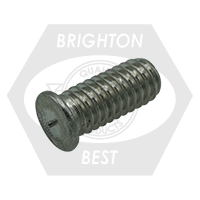 #8-32 x 3/4" Flanged Capacitor Discharge (Cd) Stud, Stainless Steel, Qty 5000