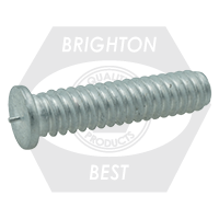 1/4"-20 x 1" Flanged Capacitor Discharge (Cd) Stud, Aluminum, Qty 2500