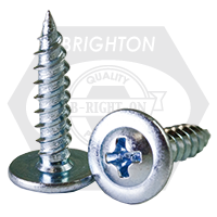 #8 x 2" Proferred Construction Screws, K-Lath Modified Truss Head, Sharp Point, Zinc Cr+3, Qty 2500