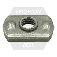 5/16"-18 Spot Weld Nut, Dual Rib Projection, Qty 1700