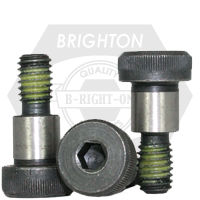3/4"-5/8-11 x 4 1/2" Socket Shoulder Screws, Nylon-Patch Thermal Black Oxide, Coarse (UNC), Alloy Steel, Qty 10