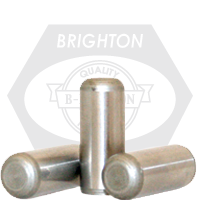 3/8" x 2" Dowel Pins, Oversize (.001), Through Harened, Plain Finish, Alloy Steel, Qty 100